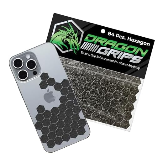 Dragon Grips Grip Tape Cell Phone Grip Stickers Mouse Grip Tape. Black 84pc Multi Purpose Set Rubberized Grip Stickers. Rubber Grip Adhesive Strips for Phone, Laptop, iPad, iPhone, Tablets & Gaming