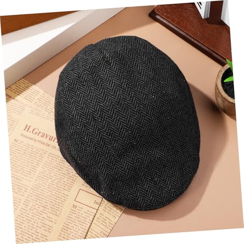 Boys Vintage Newsboy Cap for Stylish Herringbone Flat Hat Soft Comfortable for Casual Formal Wear Accessory for Ages Multi4