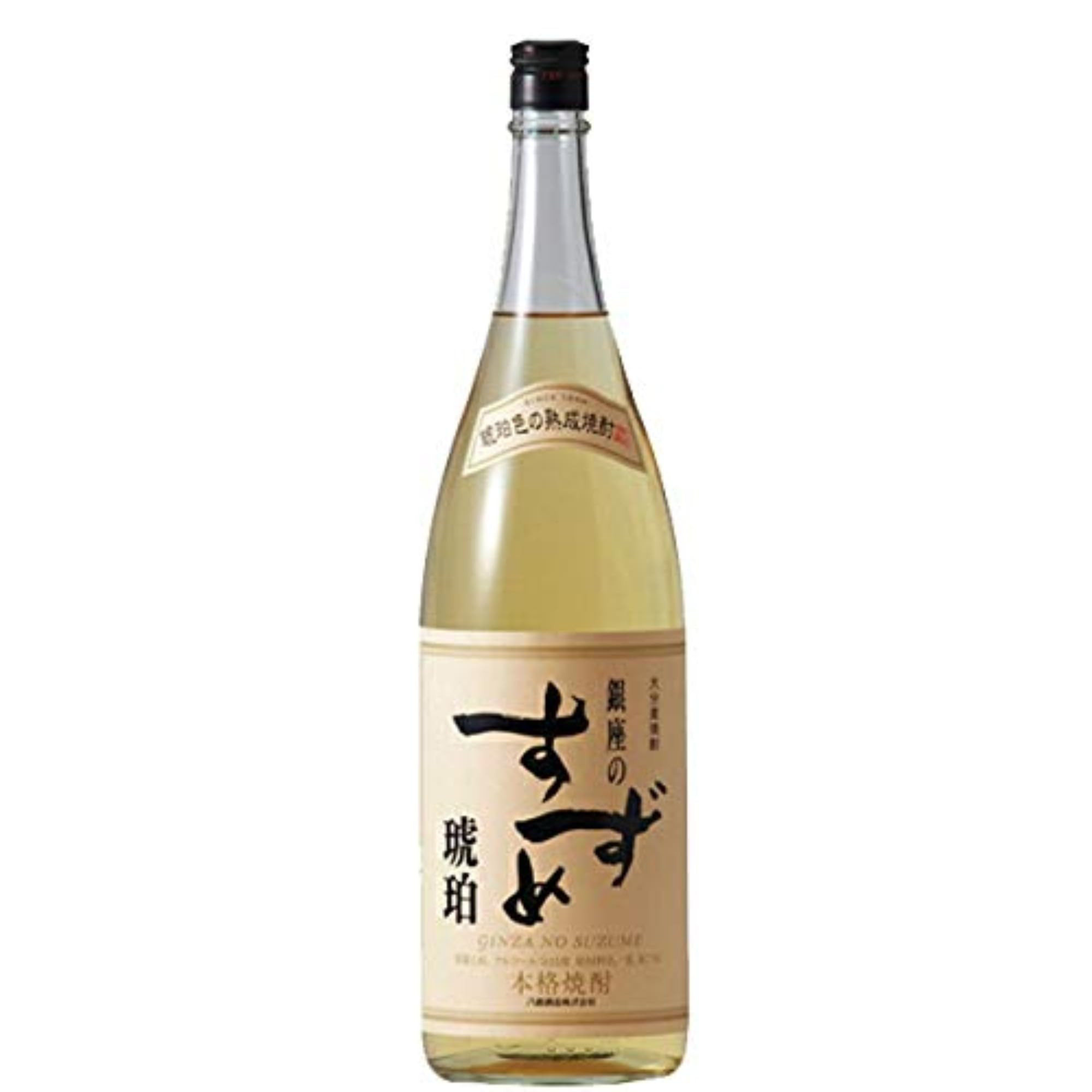 Amazon.co.jp: 八鹿酒造 銀座のすずめ琥珀 麦 25度 瓶 1800ml : 食品