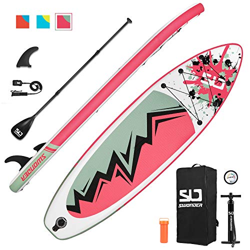 Swonder Inflatable Stand Up Paddle Board, 32” Wide Ultra Steady and Super Light-Weigh