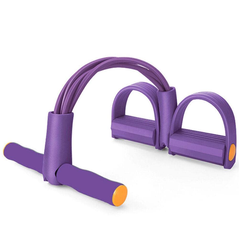 Pedal Rally Sit Ups Elastic Band Chest Expansion Arm Force Rally Rope Purple-image-9