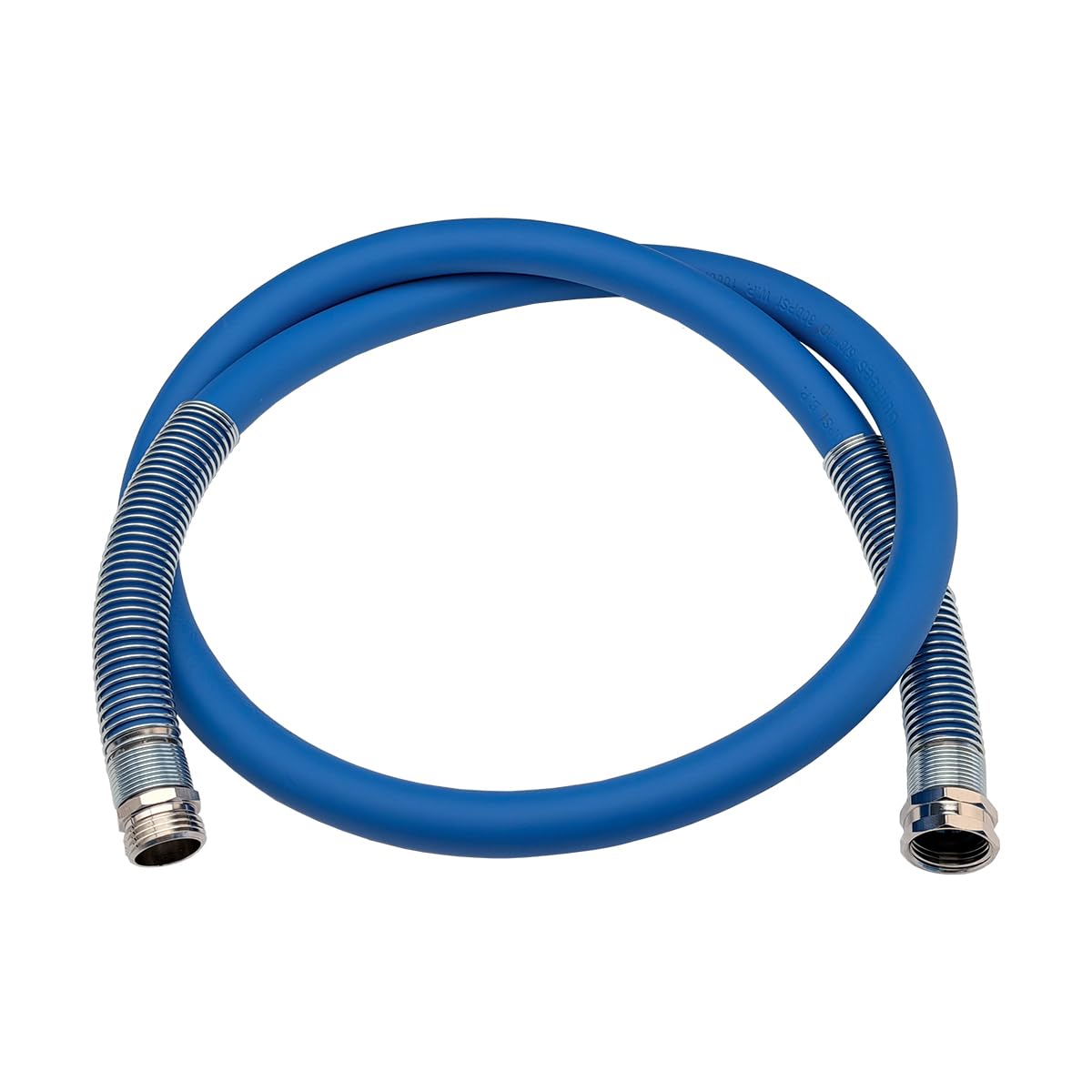 Guitrees 2026 Upgraded Leader Garden Hose 5ft x 5/8", Heavy Duty Short Water Hose, Male to Female Nickel-plated Brass Fittings, Five Layered Braiding, 1000PSI Burst, 300PSI Working (Blue)