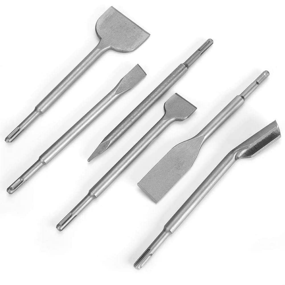 6 cinceles de martillo giratorio 40 , cinceles de martillo SDS Plus para pared de hormigón