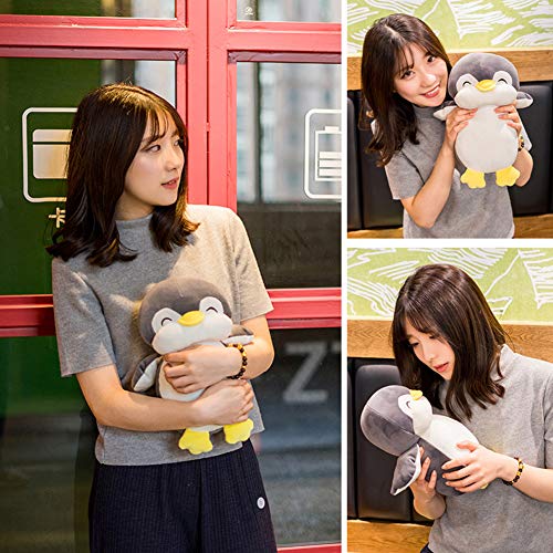 Vsfndb Stuffed Penguin Animal Plush Toys 12 Inch Gray Animal Stuffed Plushies Super Soft Cute Cuddly Pillow Cushion Stuff Dolls Birthday Gifts For Children Kids Boys Girls Room Decor Bedtime, 12Inches #TOP6