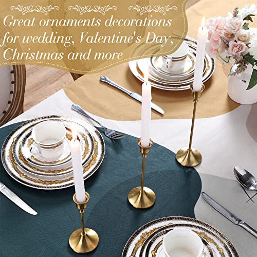 Mimorou 30 Pack Gold Candlestick Holders Bulk Taper Candlestick Holders Long Stem Brass Gold Candlestick Holder Vintage Centerpieces Decorations For Dinning Table Mantel Wedding Christmas #TOP5