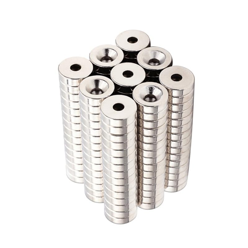 Imán de neodimio de disco N35, imanes de anillo potentes y fuertes, imán permanente de tierras raras, hoja redonda de 10/14/15/30mm (Color : 10x6-4mm(10pcs))