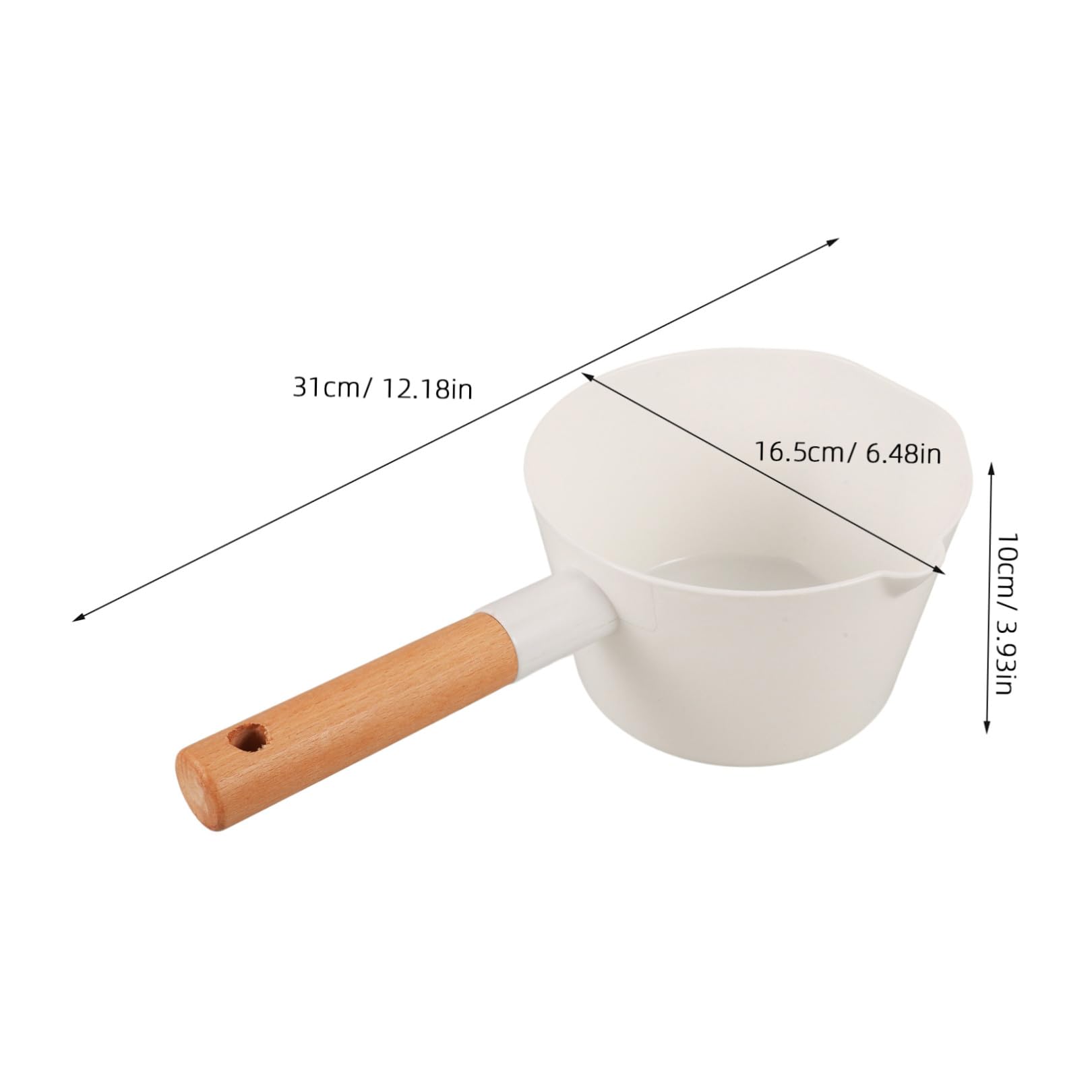 TOPBATHY 2piezas Cucharón De Madera Mango Utensilio De Cocina Para y Agua Ecológico y Para Cocinar y Casa
