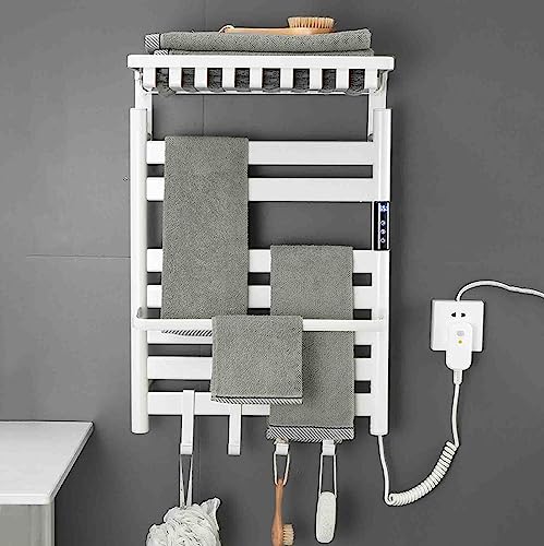 Toallero eléctrico de aleación de aluminio con estante plegable superior 3