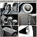 Datanly 13 Pcs Bling Car Accessories Set for Women Bling Bowknot Car Headrest Neck Pillow Sparkly Seat Belt Cover Glitter Shift Knob Cover Cup Holder Coaster Valve Cap Center Console Start Button Ring