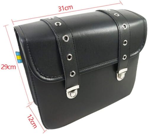 Miniatura 2 de Bolsa para sillín de motocicleta de piel sintética de poliuretano con dos bolsillos laterales