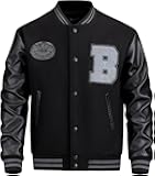 Men's Varsity Baseball Collar Letterman Bomer Jacket