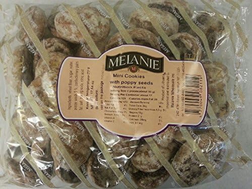 Imported Russian Tea Cookie GingerBread (Pack of 2) 700g 17.8 oz (Mini Cookies with Poppy Seeds)