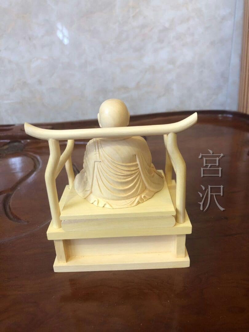 Amazon.co.jp: 宮沢空海法師 祈る厄除 木彫仏像 災難除去 彫刻 極上質 