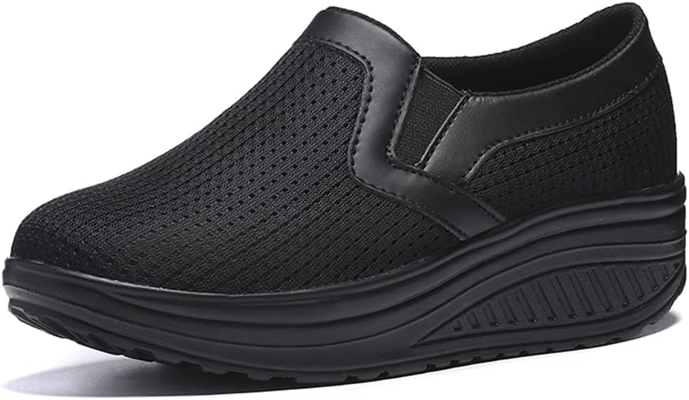 L LOUBIT Women Wedge - Breathable Mesh Comfort