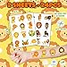 36PCS Lion Party Favors - 24PCS Pre-Cut Temporary Tattoos & 12PCS Stamps - Ideal Safari Jungle Animal Themed Birthday Card Decorations Supplies Goodie Bag Kids Gifts Classroom Rewards Prizes