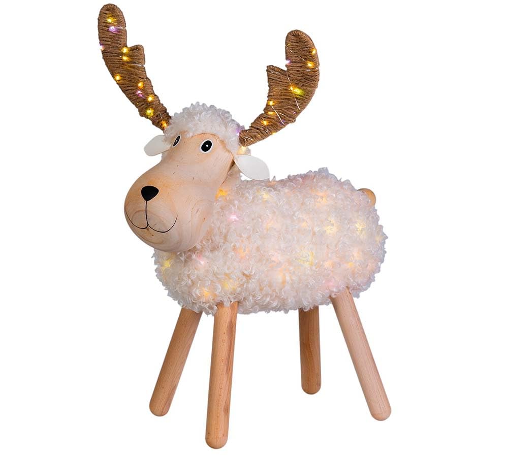 Lotti Pecorenna Luminosa H 45 Decorazioni Addobbi Natale