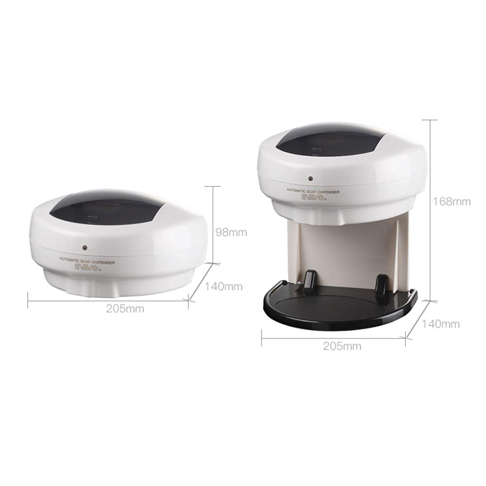 Dispenser di Sapone A Induzione, Lavamani A Induzione Senza Contatto, Disinfettante per Mani Automatico in Gel Intelligente per Montaggio A Parete/Tavolo, 600 Ml