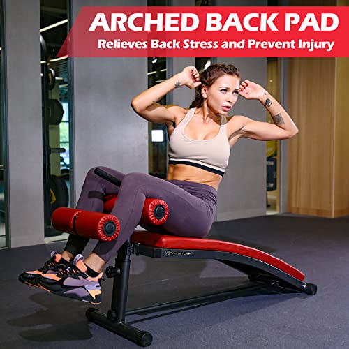 Gym-Quality Sit Up Bench With Reverse Crunch Handle - Solid Ab Workout Equipment For Your Home Gym. More Effective Than An Ab Machine Or Ab Roller. Get A Great Abdominal Workout At Home #TOP3