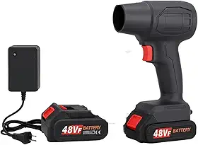 Soprador De Ar Portátil Sem Fio 35000PA Alta Potência - Bateria Recarregável Multiuso - Ideal para Folhas Jardim Carro e Limpeza de Calçadas