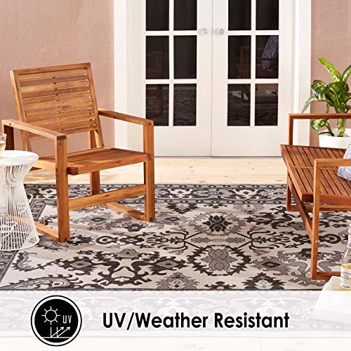 Nicolemillernewyorkpatiocountryayanatransitionalborderindooroutdoorarearuggreyblack311x52  Urban Country Home Decor Nicole miller new york patio country ayana transitional border indooroutdoor area rug greyblack 311×52  urban country home decor