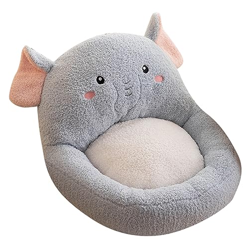 YAMAGW ペット用座椅子 ハムスター・ネコ・ウサギ等小動物向け 折りたたみ式 背もたれ付き 柔らかいクッション ふわふわ ミニソファー設計 座面クッション・腰枕兼用 フロア・椅子・車内用 可愛いデザイン 低反発素材 洗浄簡単