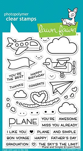 Lawn Fawn LF1409 Plane and simple clear stamps
