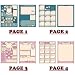 MAZERAN DND 5E Character Sheets, Plastic Wet Erasable Card Board Compatible with Dungeons Dragons 5e TTRPG Game Player, A4 Size Double Side Printing, 3 X 2 Styles for 6 Players Total 12 Pages