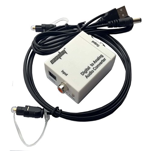 Easyday Toslink - Conversor de audio digital a RCA (cable óptico de 1,5 m)