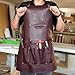 Custom Workshop Tool Apron – Personalized Vegan Leather Work Apron with Multi Pockets – Handmade Craftsman Gear with Adjustable Straps – Ideal for Woodworkers, Makers & DIY Projects
