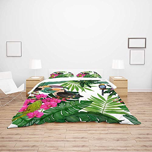 Juego de funda de edredón y fundas de almohada de matrimonio ultrasuave 4