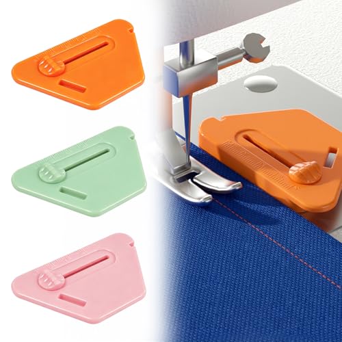 3 Pièces Guides de Couture Magnétiques Multifonctionnels Guide d'Ourlet Polygonal avec Échelle, Amovible Outils de Guidage pour Machines à Coudre,...