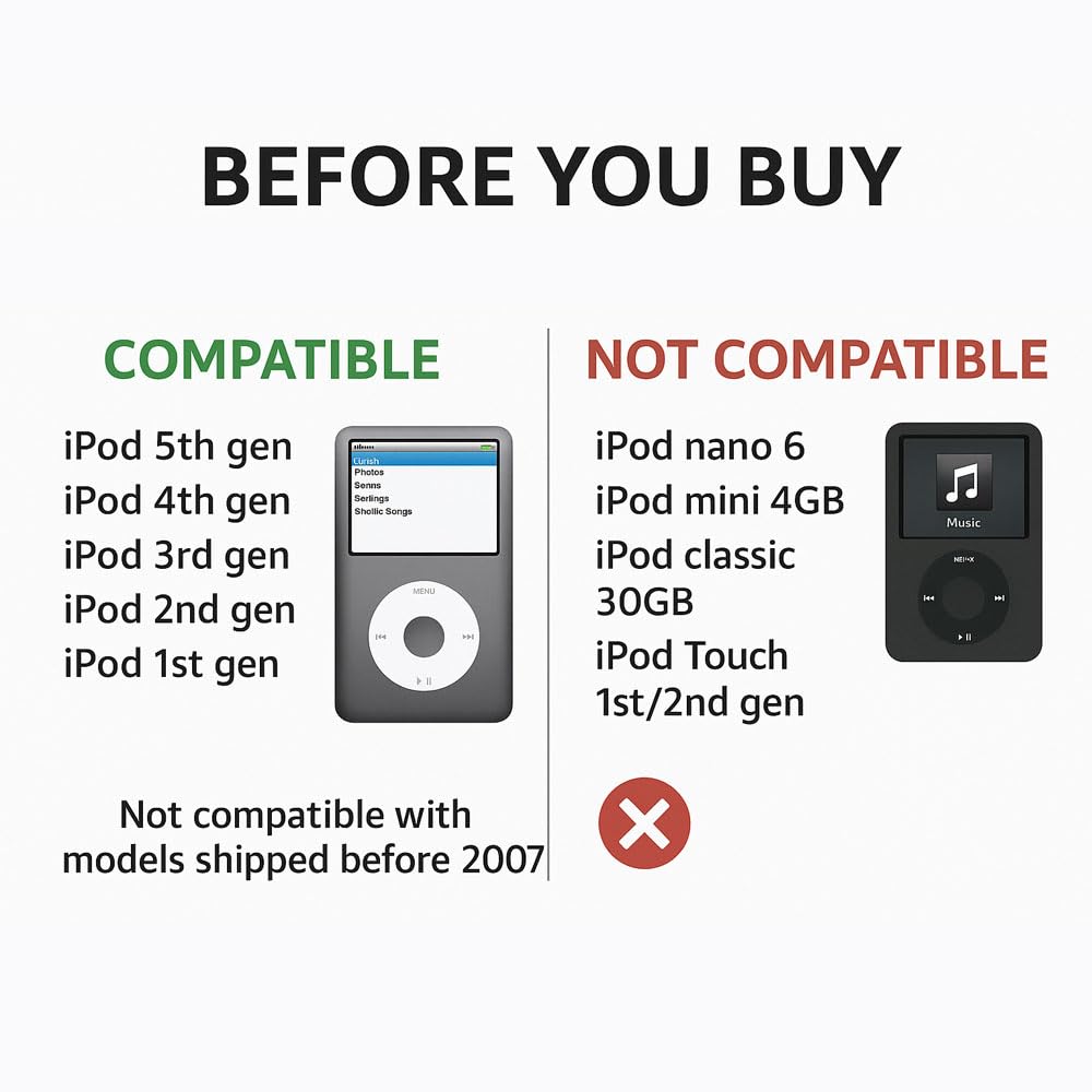 Trasmettitore audio Bluetooth per iPod Adattatore Bluetooth wireless a 30 pin per altoparlanti domestici Trasmette l'audio della TV