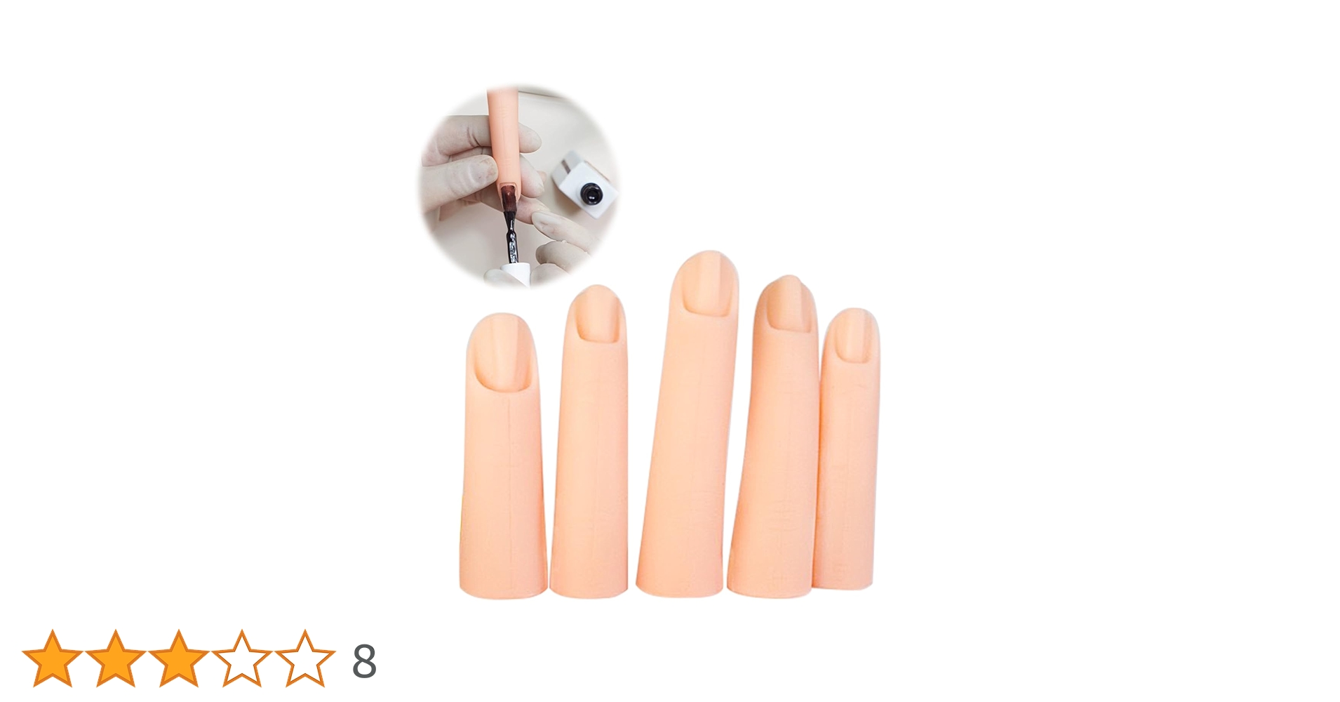 Amazon.co.jp: ADOFUNネイルアート練習用ハンド シリコン練習爪