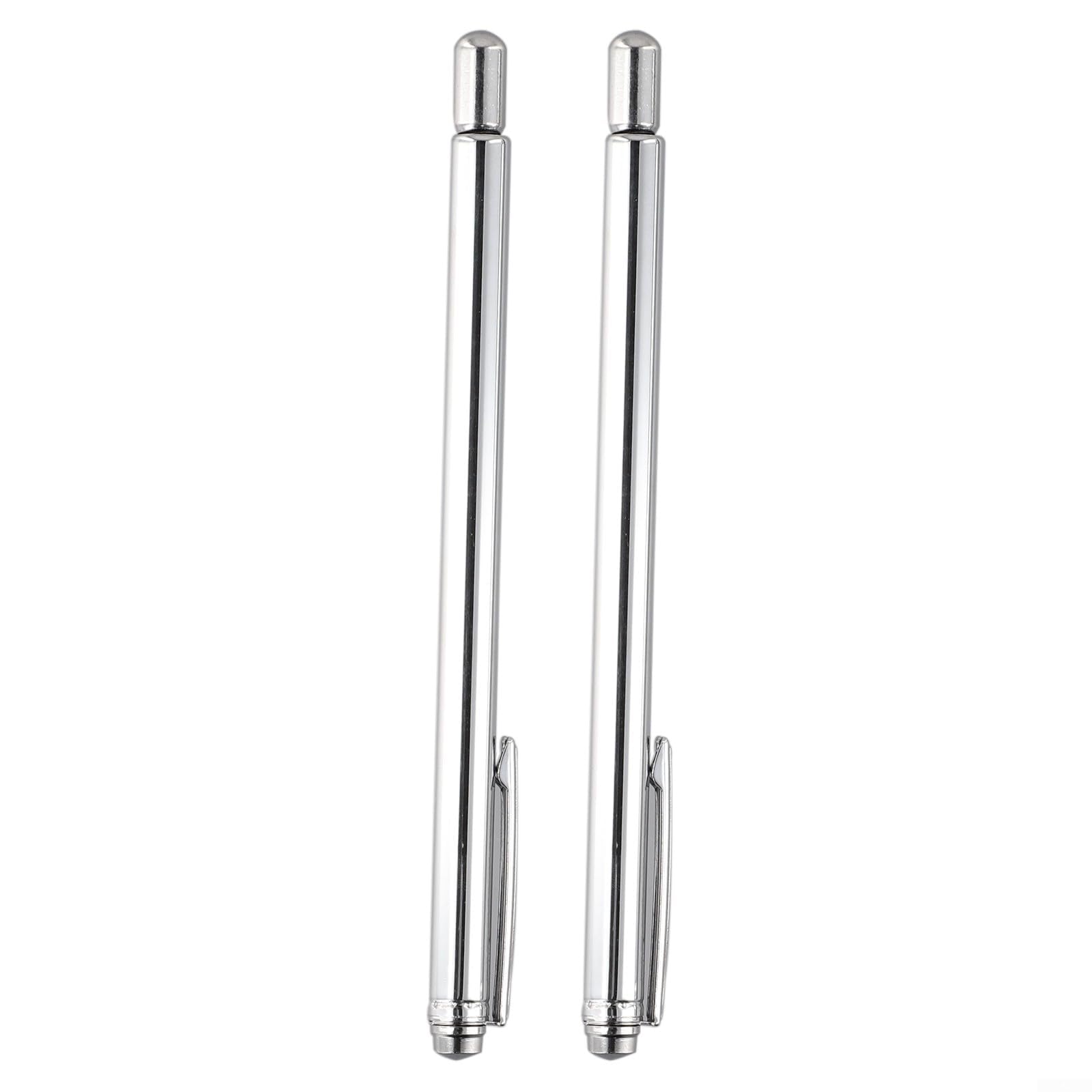 HAOWwW 2pcs 99.9% Copper Dowsing Rods, Adjustable Divining Rods, Witching Sticks,Detect Gold, Water, Treasure, Buried Items (NO.96)(Silver)