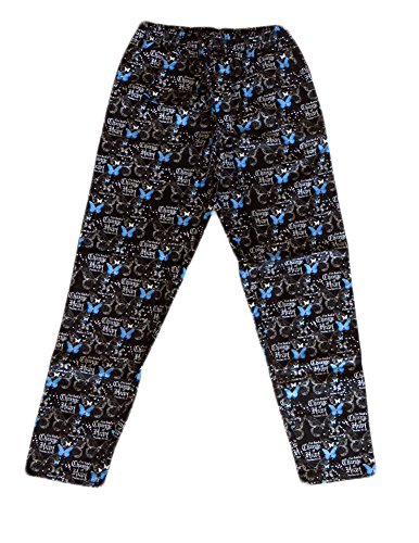 Gardenfire Womens Change of Heart Butterfly Pajama Pants - Black - XSmall