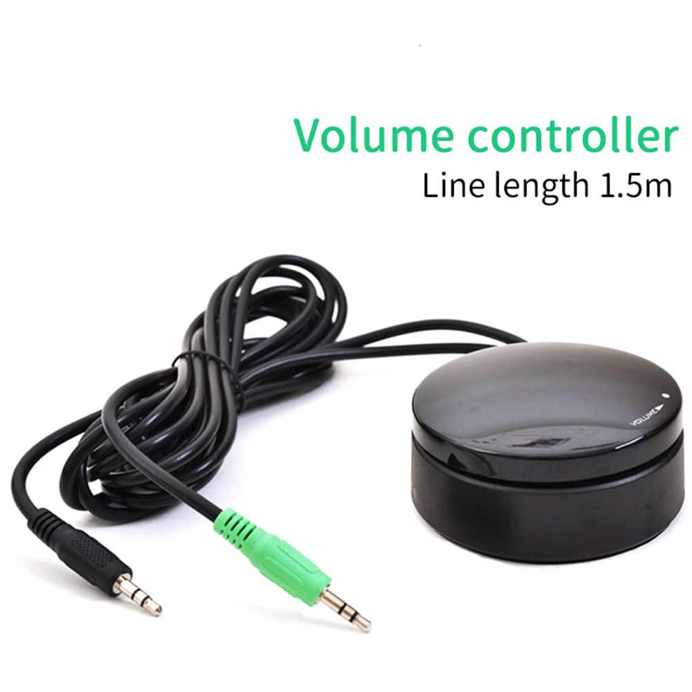 Contrôleur de Volume Audio Contrôle de commutateur de Volume de Signal Aux 3.5mm par remplacement de réglage de câble pour système d'amplificateur de haut-parleursc (Contrôleur et autres)