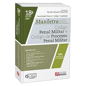 Capa do livro Código Penal Militar e Código de Processo Penal Militar