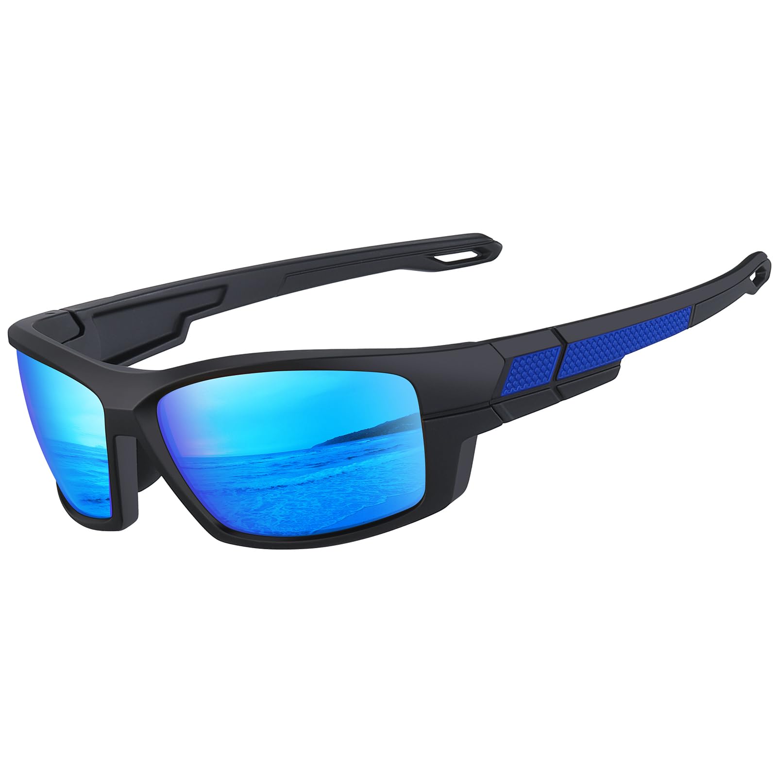 Occhiali da sole sportivi polarizzati per uomo e donna, montatura TR90, lenti TAC UV400 da 1,1 mm per guida, ciclismo, pesca