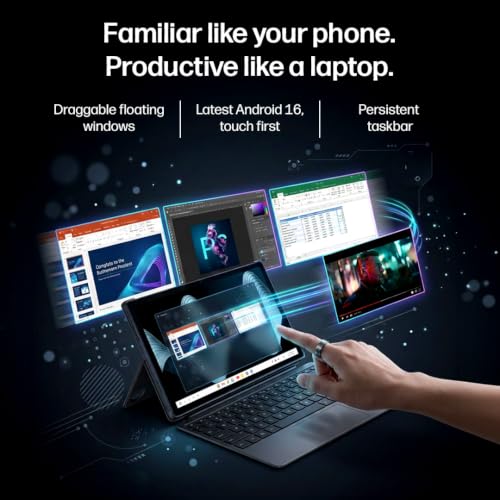 Image of HP Omnipad 12 with Detachable Keyboard, Touchscreen, 12'' /30.38cm, 2K, 400 nits, 90Hz, 8GB LPDDR5, 128GB UFS, WiFi 6E, DTS Quad Speakers, Upto 18 Hours Battery, Silver, Lightweight Tablet