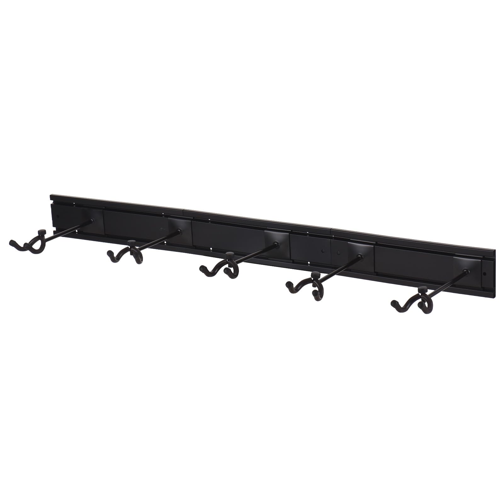 Soporte de pared para guitarra, soporte de pared para guitarras múltiples, soporte de pared para 5 guitarras, aleación de aluminio, posición de gancho ajustable, soporte de riel de pared de