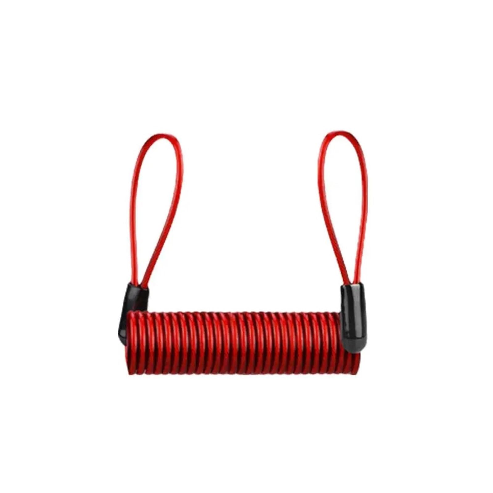 Bqwyedpl Red Motorcycle Handlebar Lock Alarm Disc Lock Security Anti Thief Motorbike Motorcycle Wheel Brake & Bag And Reminder Spring Cable Motorcycle Chain And Padlock(Red)