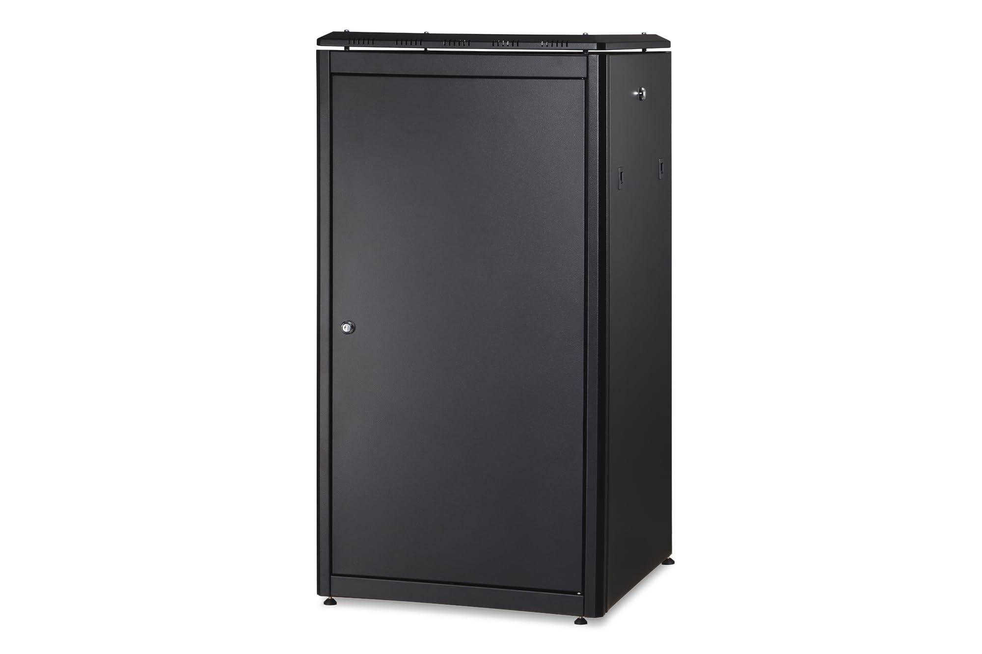 DIGITUS Armadio di rete – Rack da 19 pollici – 22U – 60x60 cm – Profondità utile 54,3 cm – Portata 1200 kg – Autoportante – Porta in vetro – Grado di protezione IP20 – Serie Unique – Nero