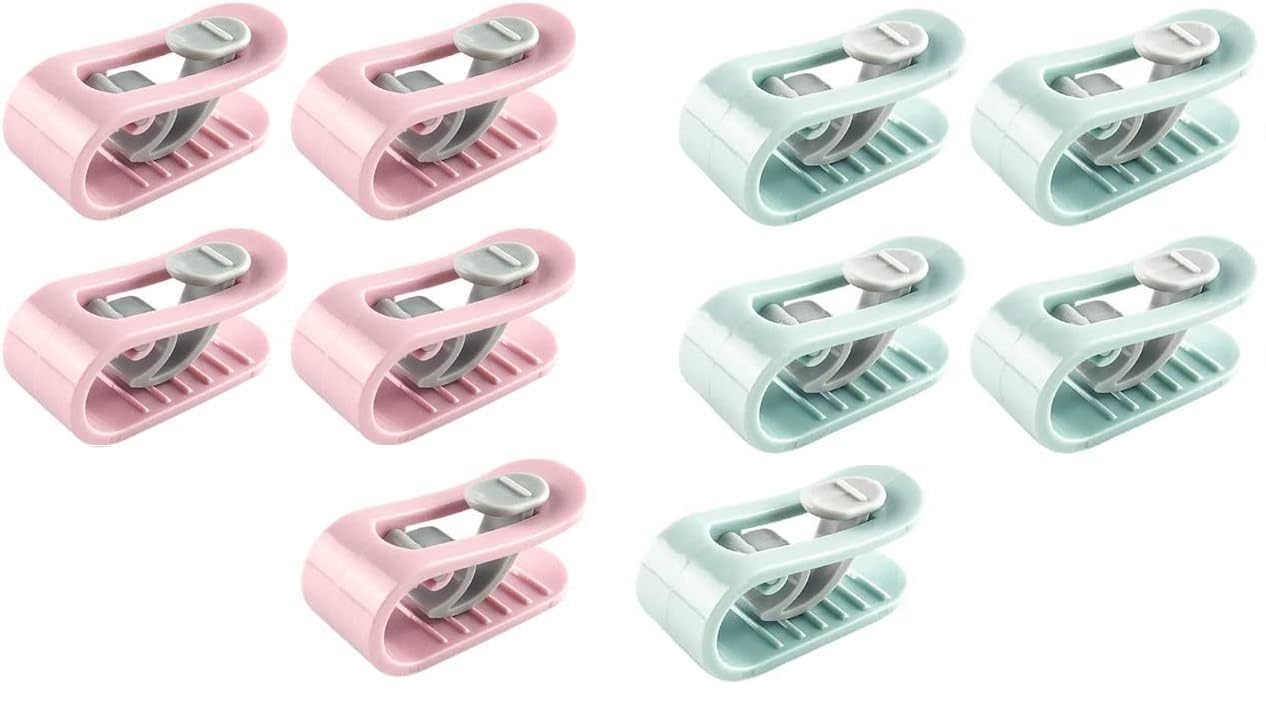 Blanket Cover Clips || Plastic Quilt Fixer Clip Keep Corner Bedsheet Holding Clips || Quilt Holding Clips for Bedding Cover, Blanket, Curtains(Pack of 10 Pcs).-image-24