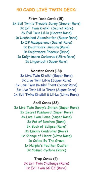 Yugioh Live Evil Twin Deck : Amazon.co.uk: Toys & Games
