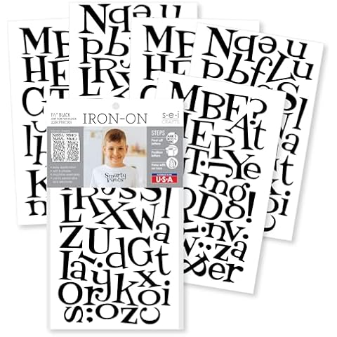 SEI Iron On Transfer Letters Bundle Pack Cover