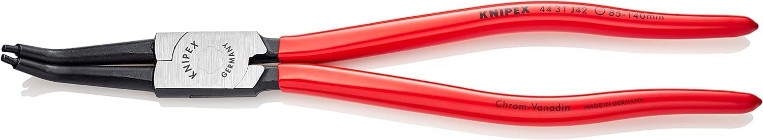 Knipex 44 31 J42 Circlip Pliers Internal 45Â° Bent Tip 85-140Mm J42 4003773066989