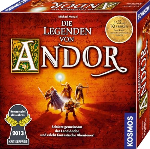 KOSMOS 691745 Die Legenden von Andor - Das Grundspiel, Der Fantasy-Klassiker, Kennerspiel des Jahres...