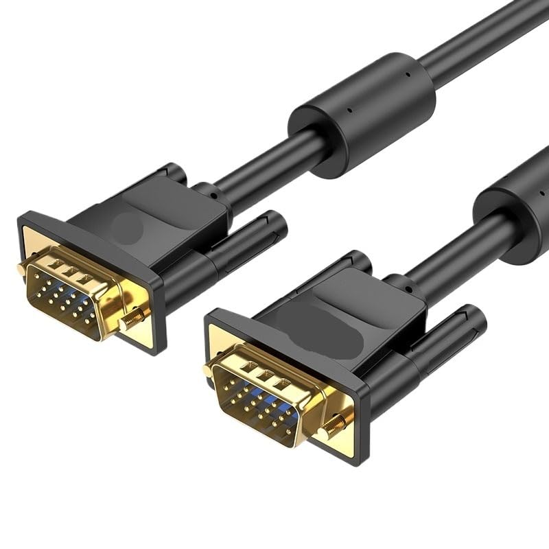 HONGP Cable Male to Male Cable 1080P 1m 1.5m 5m 10m 20m 15 Pin Cord Wire for Computer M>oni>tor Projector(20m)