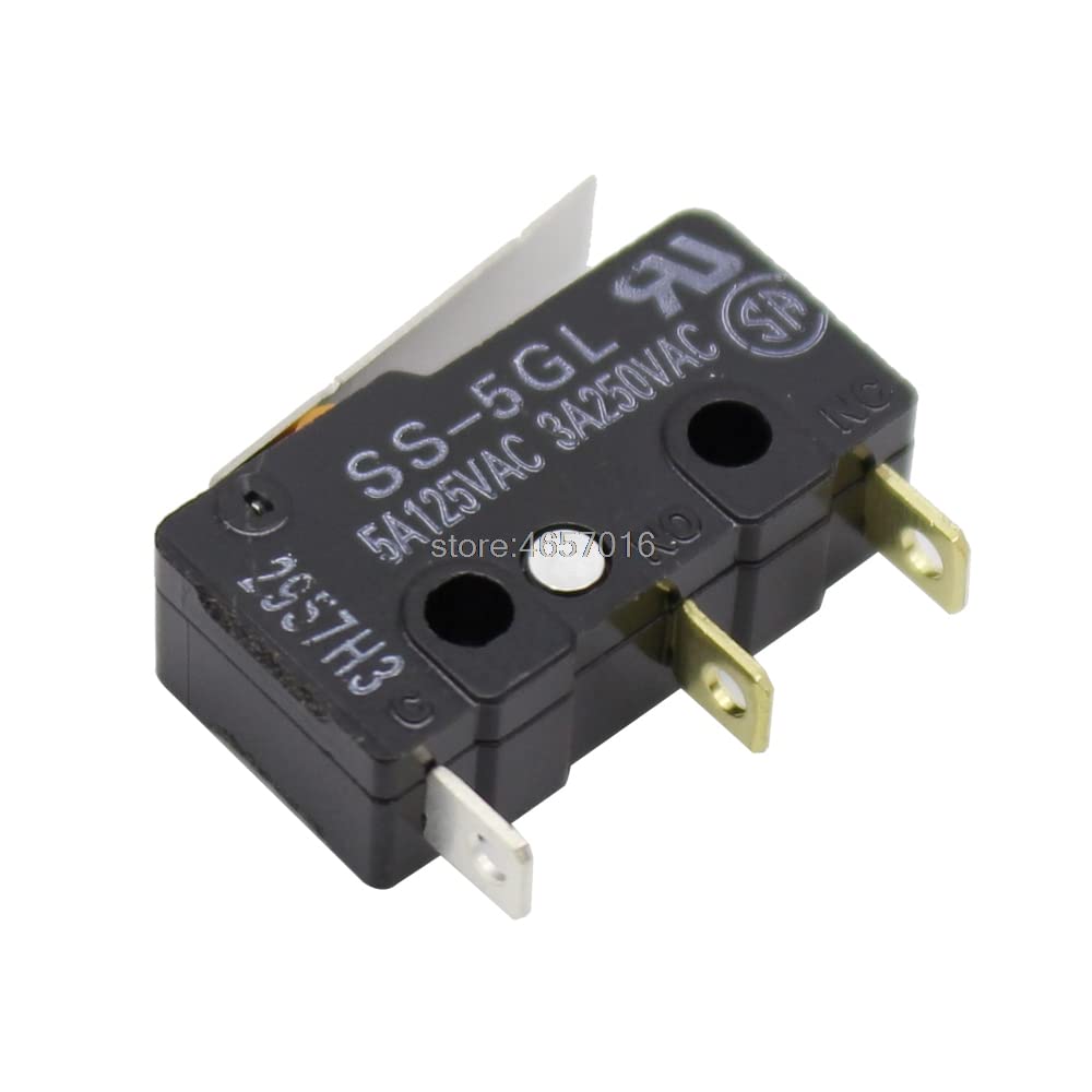 Interrupteur de fin de course SS-5GL levier charnière SPDT 3 broches pour circuit électronique