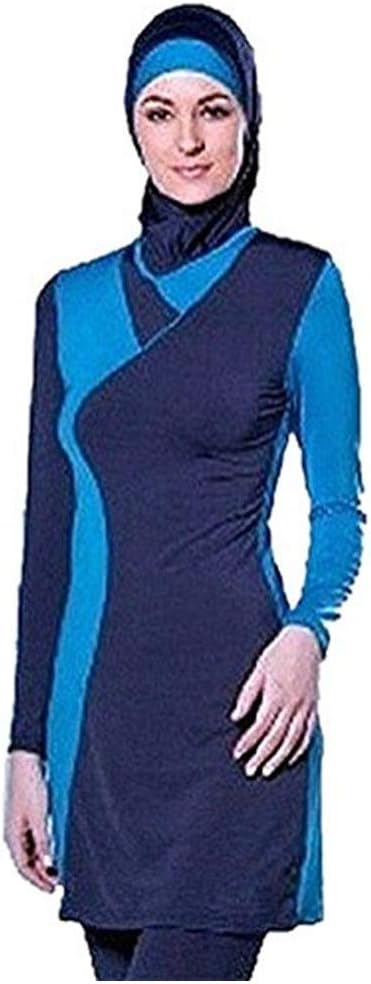 nadamuSun Muslim Swimwear Modest Swimsuit Islamic Swimming Costume Hijab Full Coverage Beachwear Surfing Suit Bukini